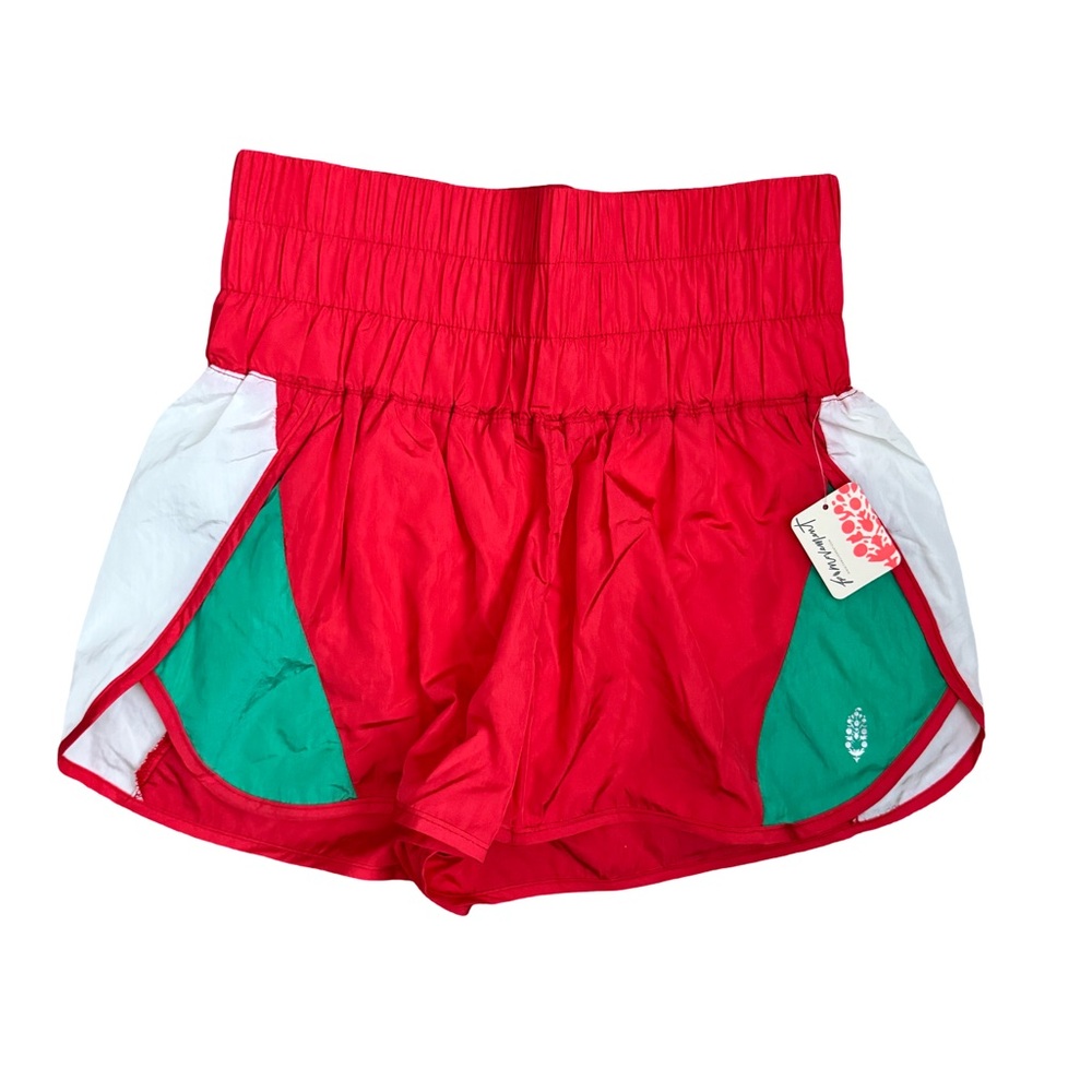 Free People Movement NWT Coral and White Shorts
